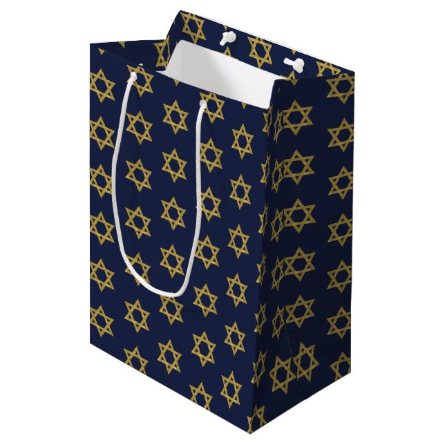 Lycklig Hanukkah Chanukah Helgdag Gift Bag (Framsidan Vinklad)