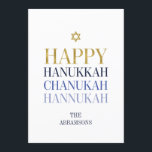 Lycklig Hanukkah Chanukah-Helgdag-guldolja Julkort<br><div class="desc">Faux-simulerad utformning av guld-folie ingår i denna konstruktion. Anpassa anpassningsbarna ovan. Du hittar ytterligare samordningsposter i vår "Lycklig Hanukkah Chanukah"-samling.</div>