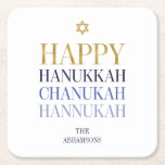 Lycklig Hanukkah Chanukah Helgdag Papper Underlägg<br><div class="desc">Faux-simulerad utformning av guld-folie ingår i denna konstruktion. Anpassa anpassningsbarna ovan. Du hittar ytterligare samordningsposter i vår "Lycklig Hanukkah Chanukah"-samling.</div>