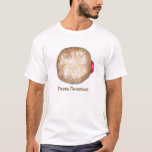 Lycklig Hanukkah Chanukah Jelly Donut Doughnut Tee<br><div class="desc">En originalillustration av en gelémunk som är fylld med pulversocker. Perfekt för Hanukkah!</div>