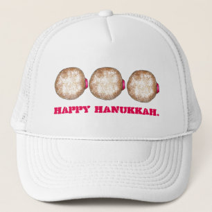 Lycklig Hanukkah Chanukah Jelly Donut Doughnut Truckerkeps