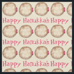 Lycklig Hanukkah Chanukah Jelly Donut Sufganiyah Tyg<br><div class="desc">En originalmarkör illustreras av en utsökt gelégodis som tappats med pulversocker. Perfekt för Hanukkah! Denna design finns också tillgänglig för andra produkter. Ser du inte vad du är tittar för? Behöver du hjälp med anpassning? Kontakta Rebecca för att ha en designad struktur.</div>