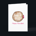 Lycklig Hanukkah Chanukah Jelly Donut Sufganiyot Helgkort<br><div class="desc">En originalillustration av en gelémunk som är fylld med pulversocker. Perfekt för Hanukkah! Denna illustration av Chanukah finns också på andra produkter. Ser du inte vad du är tittar för? Behöver du hjälp med anpassning? Kontakta Rebecca för att få något designat bara för dig.</div>