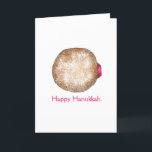 Lycklig Hanukkah Chanukah Jelly Donut Sufganiyot Helgkort<br><div class="desc">En originalillustration av en gelémunk som är fylld med pulversocker. Perfekt för Hanukkah! Denna illustration av Chanukah finns också på andra produkter. Ser du inte vad du är tittar för? Behöver du hjälp med anpassning? Kontakta Rebecca för att få något designat bara för dig.</div>
