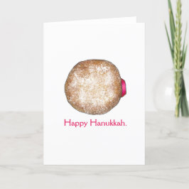 Lycklig Hanukkah Chanukah Jelly Donut Sufganiyot Helgkort