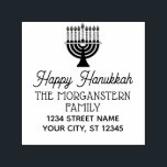 Lycklig Hanukkah Chanukah Lit Menorah Namn Adress Självfärgande Stämpel<br><div class="desc">Lycklig Hanukkah Chanukah Lit Menorah Namn Returadress ===========</div>
