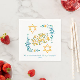 LYCKLIG HANUKKAH Chanukah Pappersservett