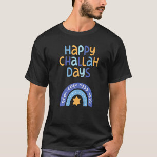Lycklig Hanukkah Chanukah Rainbow Menorah Jewish H T Shirt