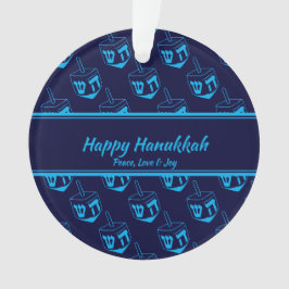 LYCKLIG HANUKKAH Customized Dreidel Blue Cyan