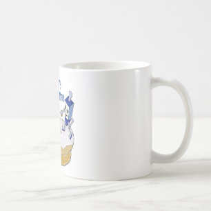Lycklig Hanukkah Dancing Dreidels Jelly Doughnut Kaffemugg
