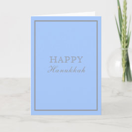 Lycklig Hanukkah Designer Inspired Blue Kort