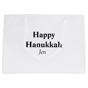Lycklig Hanukkah din namntextbild redigerbar