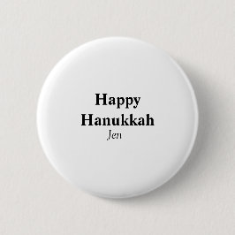 Lycklig Hanukkah din namntextbild redigerbar Knapp