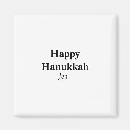 Lycklig Hanukkah din namntextbild redigerbar Magnet