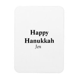 Lycklig Hanukkah din namntextbild redigerbar Magnet