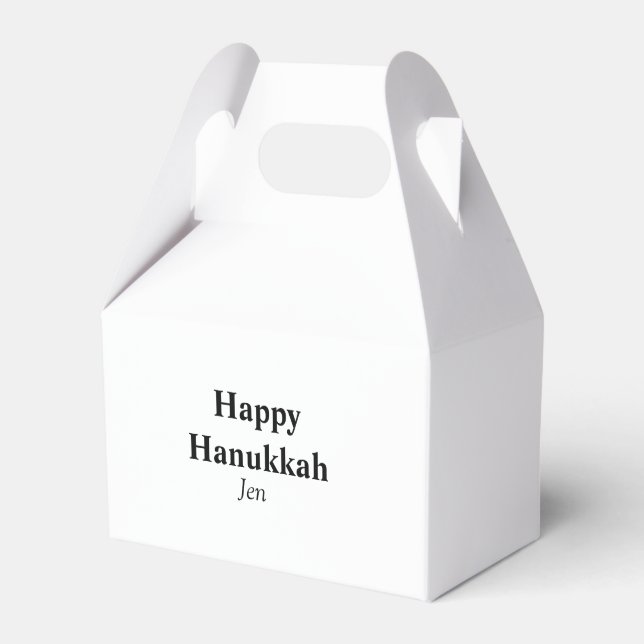 Lycklig Hanukkah din namntextbild redigerbar Presentaskar (Framsidan Sidan)