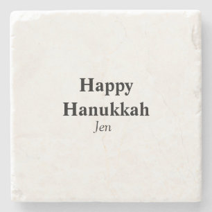 Lycklig Hanukkah din namntextbild redigerbar Stenunderlägg