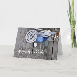 Lycklig Hanukkah-Dock Kort