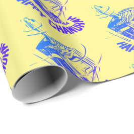 Lycklig Hanukkah dreidel Presentpapper