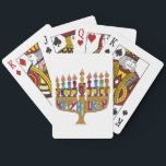 Lycklig Hanukkah Dreidels Menorah Casinokort<br><div class="desc">Du visar Lee Hiller Design Collection. Apparatur,  gåvor och samlarföremål Lee Hiller Photography eller Digital Art Collection. Du kan visa hennes naturfotografi på http://HikeOurPlanet.com/ och följa hennes vandrande blogg i Hett Vår nationalpark.</div>