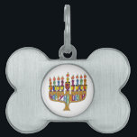 Lycklig Hanukkah Dreidels Menorah ID-bricka Husdjur<br><div class="desc">Du visar Lee Hiller Design Collection. Apparatur,  gåvor och samlarföremål Lee Hiller Photography eller Digital Art Collection. Du kan visa hennes naturfotografi på http://HikeOurPlanet.com/ och följa hennes vandrande blogg i Hett Vår nationalpark.</div>