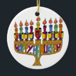 Lycklig Hanukkah Dreidels Menorah Julgransprydnad Keramik<br><div class="desc">Du visar Lee Hiller Design Collection. Apparatur,  gåvor och samlarföremål Lee Hiller Photography eller Digital Art Collection. Du kan visa hennes naturfotografi på http://HikeOurPlanet.com/ och följa hennes vandrande blogg i Hett Vår nationalpark.</div>