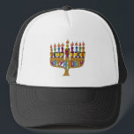Lycklig Hanukkah Dreidels Menorah Truckerkeps<br><div class="desc">Du visar Lee Hiller Design Collection. Apparatur,  gåvor och samlarföremål Lee Hiller Photography eller Digital Art Collection. Du kan visa hennes naturfotografi på http://HikeOurPlanet.com/ och följa hennes vandrande blogg i Hett Vår nationalpark.</div>