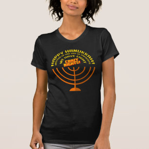Lycklig Hanukkah Eight Crazy Nights Roligt Mamma T Shirt