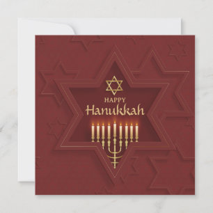 Lycklig Hanukkah Elegant Julkort