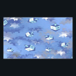Lycklig Hanukkah Falling Star och Dreidels Rektangulärt Klistermärke<br><div class="desc">Du visar Lee Hiller Design Collection. Apparatur,  gåvor och samlarföremål Lee Hiller Photography eller Digital Art Collection. Du kan visa hennes naturfotografi på http://HikeOurPlanet.com/ och följa hennes vandrande blogg i Hett Vår nationalpark.</div>