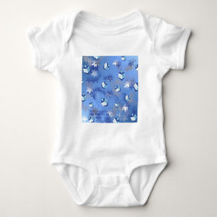 Lycklig Hanukkah Falling Star och Dreidels Tee