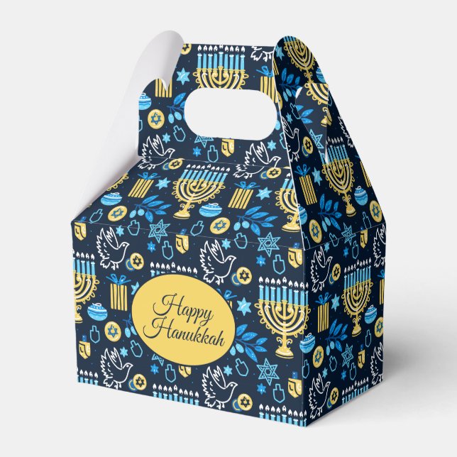 Lycklig Hanukkah Favoritbox Presentaskar (Framsidan Sidan)