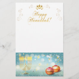 Lycklig Hanukkah Festival festive dekoration Brevpapper