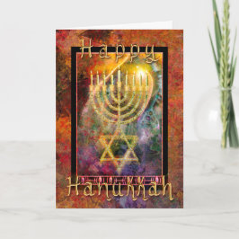 LYCKLIG HANUKKAH-festival för Ljus-kort Kort