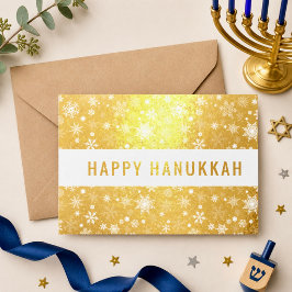 Lycklig Hanukkah Folierat Kort