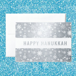 Lycklig Hanukkah Folierat Kort