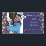 Lycklig Hanukkah, fotokort av champagnebubblor Julkort<br><div class="desc">Fotokort för Lycklig Hanukkah.    Copyright © 2010 PixDezines.com och PixDezines på zazzle.com</div>