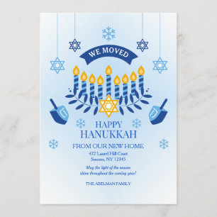 Lycklig Hanukkah från vårt nya Helgdag hem Inbjudningar