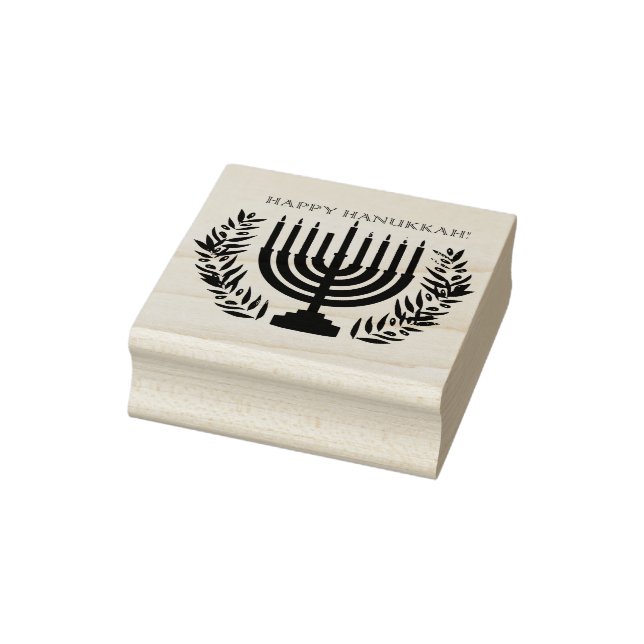Lycklig Hanukkah Frimärke Stämpel (Stämpel)