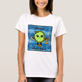 Lycklig Hanukkah | Funny Helgdag Pickle T Shirt