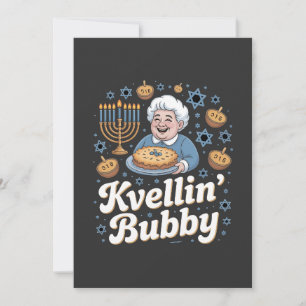 Lycklig Hanukkah Funny judisk Helgdag Kvellin Bubb Inbjudningar