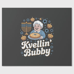 Lycklig Hanukkah Funny judisk Helgdag Kvellin Bubb Presentpapper