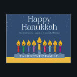 Lycklig Hanukkah Funny Vykort<br><div class="desc">Lycklig Hanukkah Funny vykort</div>