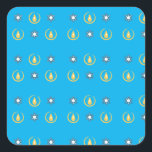 Lycklig Hanukkah Fyrkantigt Klistermärke<br><div class="desc">Lycklig Hanukkah</div>