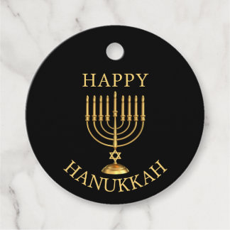 Lycklig Hanukkah Gåvor Etiketter