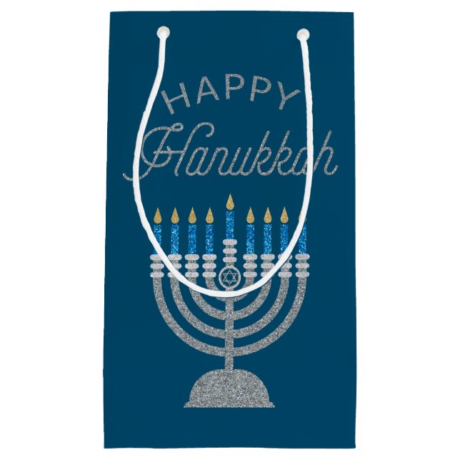 Lycklig Hanukkah Glitter (Framsidan)