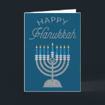 Lycklig Hanukkah Glitter-hälsningskort Tack Kort<br><div class="desc">Hanukkah 2022 börjar på kvällen Söndag den 18 december och slutar på kvällen måndagen den 26 december</div>