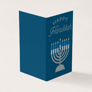 Lycklig Hanukkah Glitter-kort 25-pack Kort