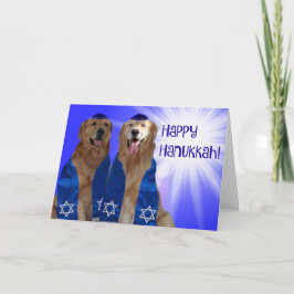 Lycklig Hanukkah Glow Helgkort