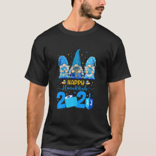 Lycklig Hanukkah Gnomes Menorah Hanukkah Jewish Ho T Shirt